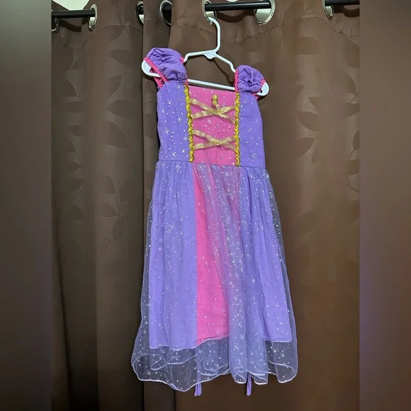 Sparkling Purple and Pink Girls Princess Costume Dress Size 5-6Y - Picture 3 of 5